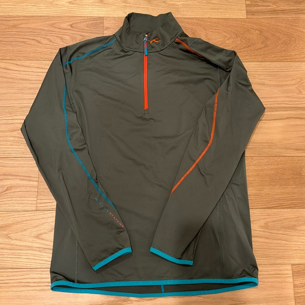Kjus men’s ski mid-layer half zip top